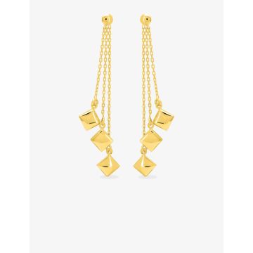 Boucles D'oreilles  Pendantes Or Jaune