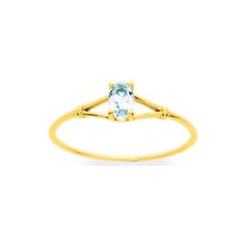 Bague aigue-marine or jaune
