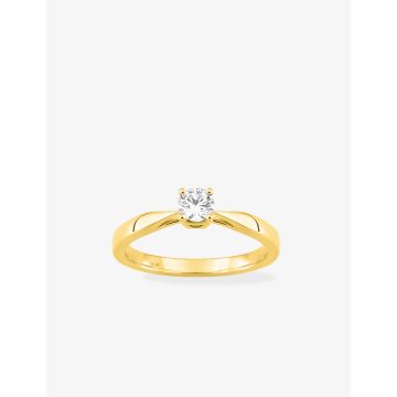 Solitaire Diamant 0.30ct Gh-Si Or Jaune