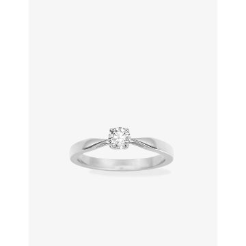 Solitaire Diamant 0.30ct Gh-Si Or Blanc