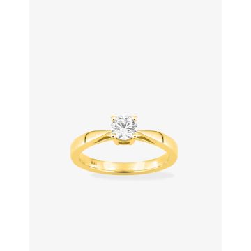 Solitaire Diamant 0.45ct Gh-Si Or Jaune