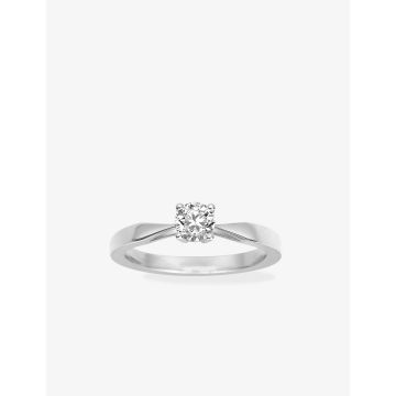 Solitaire Diamant 0.45ct Gh-Si Or Blanc
