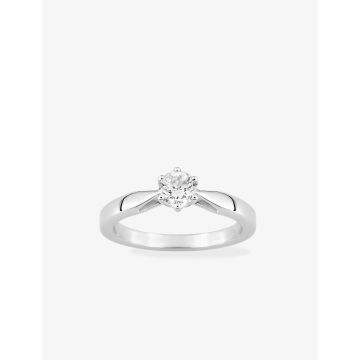 Solitaire Diamant 0.50ct Gh-Si Or Blanc
