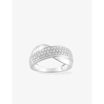 Bague Diamant 0.10ct Gh-P1p2 Or Blanc