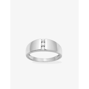 Bague Diamant 0.12ct Gh-Si Or Blanc