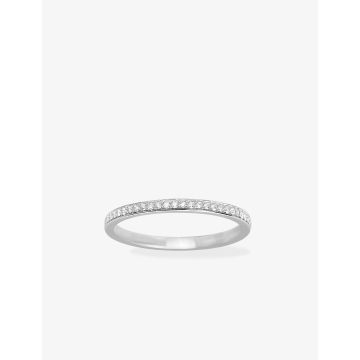 Bague Diamant 0.13ct Gh-P1p2 Or Blanc