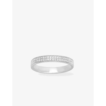 Bague Diamant 0.26ct Gh-P1p2 Or Blanc