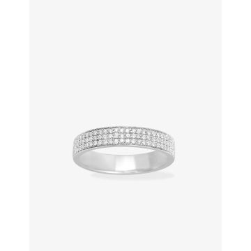 Bague Diamant 0.38ct Gh-P1p2 Or Blanc