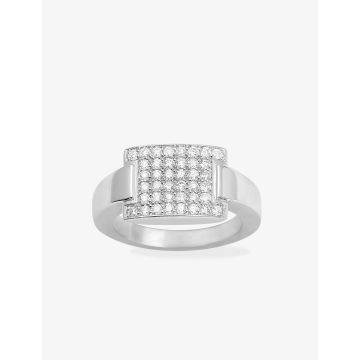 Bague Diamant 0.50ct Gh-P1p2 Or Blanc