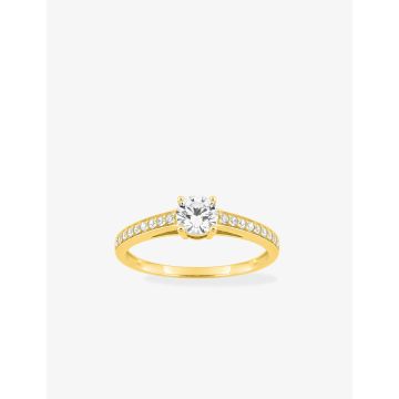 Bague Oxyde De Zirconium Or Jaune