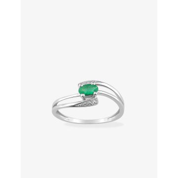 Bague Émeraude Or Blanc