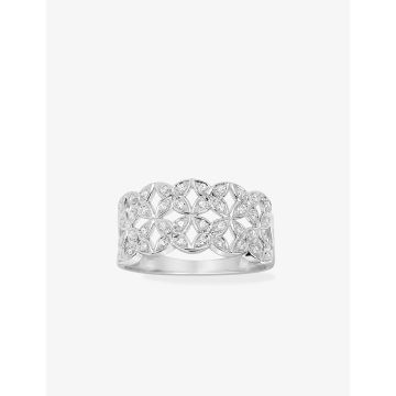 Bague Diamant 0.12ct Gh-P1p2 Or Blanc