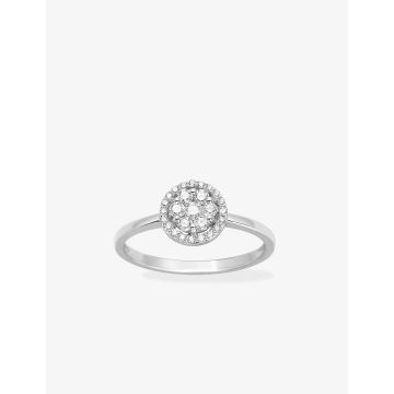 Bague Diamant 0.30ct Gh-P1p2 Or Blanc