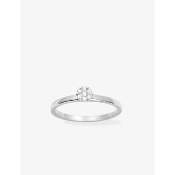 Bague Diamant 0.10ct Gh-Si Or Blanc