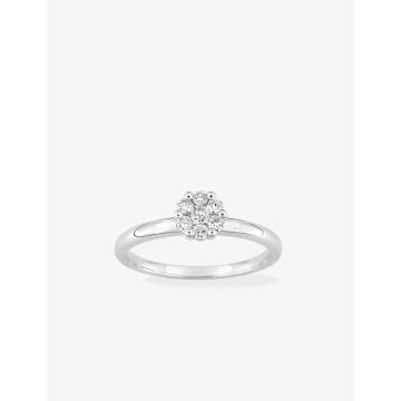 Bague Diamant 0.25ct Gh-P1p2 Or Blanc