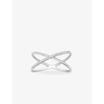 Bague Diamant 0.07ct Gh-P1p2 Or Blanc