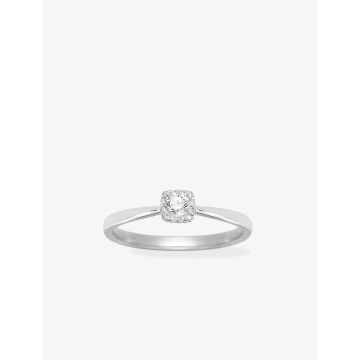 Bague Diamant 0.20ct Gh-Si Or Blanc