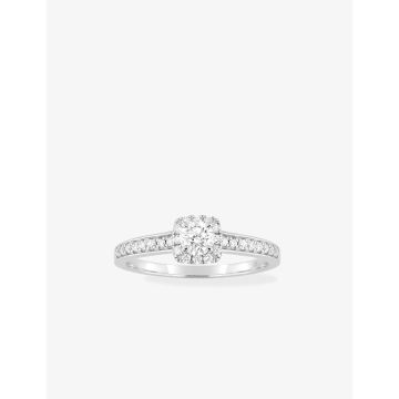 Bague Diamant 0.50ct Gh-P1p2 Or Blanc