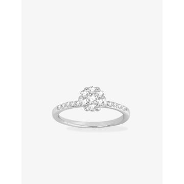 Bague Diamant 0.50ct Gh-Si Or Blanc