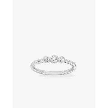 Bague Diamant 0.15ct Gh-P1p2 Or Blanc