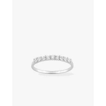 Bague Oxyde De Zirconium Or Blanc
