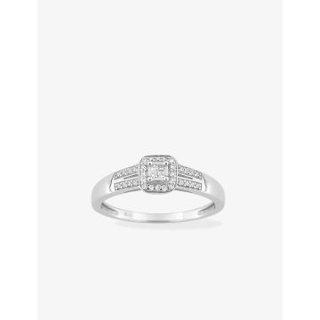 Bague Diamant 0.10ct Gh-Si Or Blanc