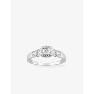 Bague Diamant 0.15ct Gh-Si Or Blanc