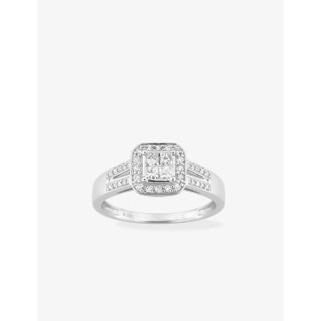 Bague Diamant 0.35ct Gh-Si Or Blanc