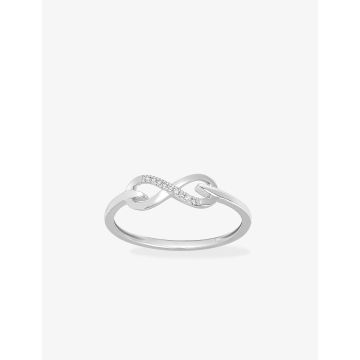 Bague Diamant 0.02ct Gh-P1p2 Or Blanc