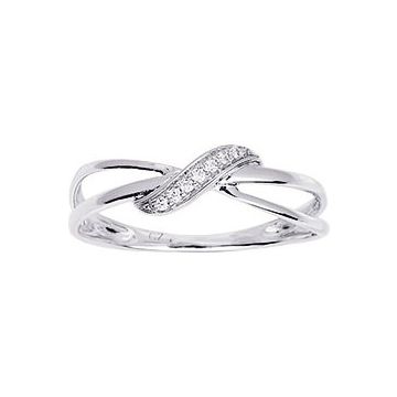 Bague Oxyde De Zirconium Or Blanc
