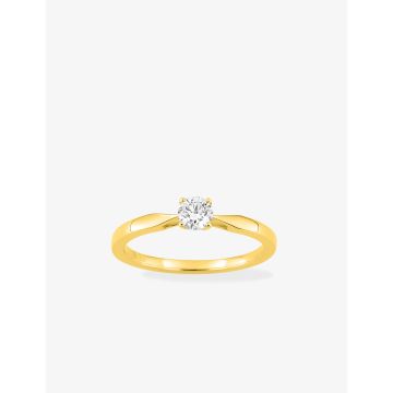 Solitaire Diamant 0.30ct Gh-Si Or Jaune