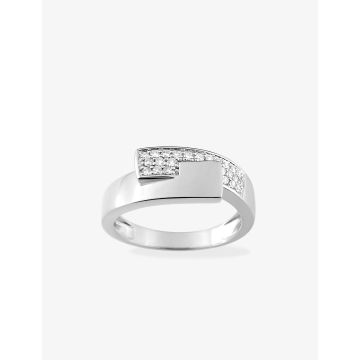 Bague Diamant 0.18ct Gh-Si Or Blanc