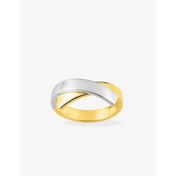Bague Tout Métal Bicolore