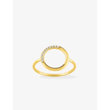 Bague Oxyde De Zirconium Or Jaune