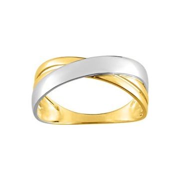 Bague Or Jaune+Rh