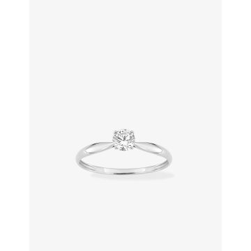 Bague Oxyde De Zirconium Or Blanc