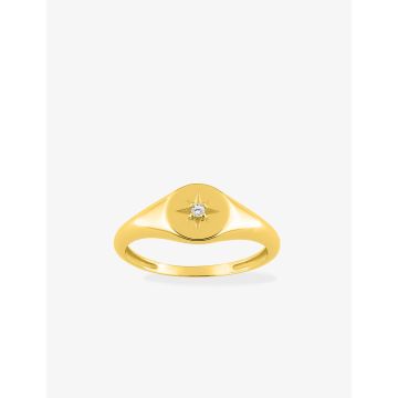 Bague Oxyde De Zirconium Or Jaune