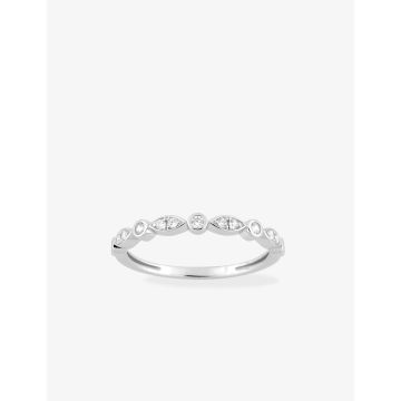 Bague Oxyde De Zirconium Or Blanc