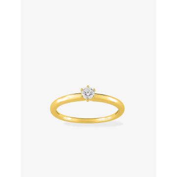 Bague Oxyde De Zirconium Or Jaune