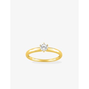 Bague Oxyde De Zirconium Or Jaune