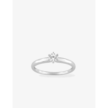 Bague Oxyde De Zirconium Or Blanc