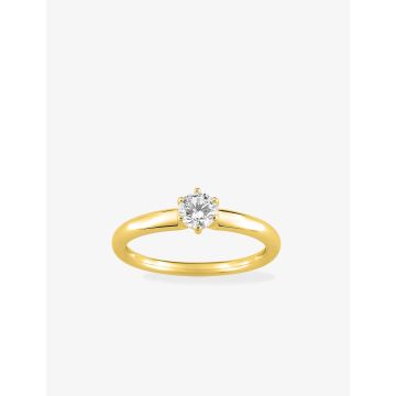 Bague Oxyde De Zirconium Or Jaune