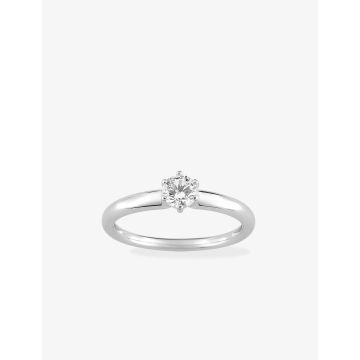 Bague Oxyde De Zirconium Or Blanc