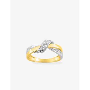 Bague Oxyde De Zirconium Bicolore