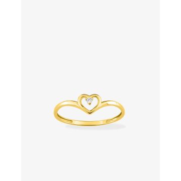 Bague Diamant 0.02ct Gh-Pip2 Or Jaune
