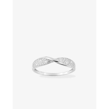 Bague Diamant 0.03ct Gh-P1p2 Or Blanc