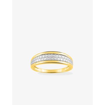 Bague Or Jaune+Rh