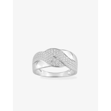 Bague Diamant 0.04ct Gh-P1p2 Or Blanc