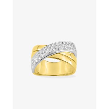 Bague Diamant 0.30ct Gh-P1p2 Bicolore