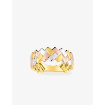 Bague Or Jaune+Rh